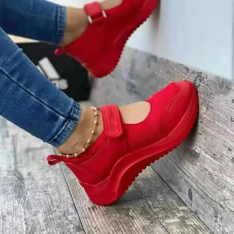 Shoes Women 2021 mesh breathable Wedge Sneakers Shoes Women Platform Casual Sport Shoes Women vulcanize shoes zapatillas mujer
