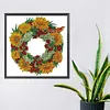 >SALE<5D DIY Partial Special Shaped Drill Diamond Painting Sunflower Wreath Kit30x30cm