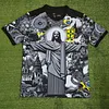 2024 Brazil Special Edition Jesus Black Gray Soccer Jersey love fball