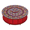 DIY Wooden Diamond Art Painting Storage Box Kit with Rotate Lid Diamond Art Painting Holder Box for Adults Beginners Home Office Decor