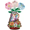 2026&2027 DIY Double Sided Drills Calendar Craft Art Kit Wooden Diamond Painting Calendar Set
