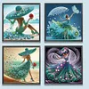 (US Local)4pcs/set Girl-Special Shaped Diamond Painting Kit(30x30cm)