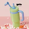 24oz Stainless Steel Whale Fountain Tumbler Perfect for Kids Teens and Adults