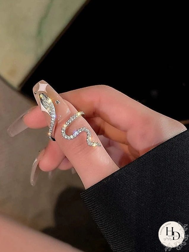 1PC Ring For Women's Cubic Zirconia Silver Street Gift Holiday Alloy Snake
