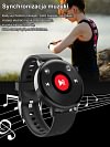 Bezbolesny pomiar cukru we krwi inteligentny zegarek bluetooth