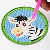 6Pcs/set Diamond Painting Christmas Coaster Cup Cushion with Rack Cup Pad Decor