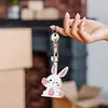5pcs Diamond Painting Keyring Kits DIY Keychain Bag Pendant Kits
