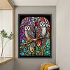 >SALE<Full Embroidery Eco-cotton Thread 11CT Printed Owl Cross Stitch Kit Artwork