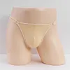 Detachable Sexy Ice Silk Stretch Sheer Low Rise Thong