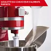 Goulotte verseuse en acier inoxydable pour bol de batteur sur socle