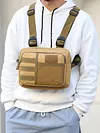 Outdoor Multifunctional Vest Chest Bag Multi Pocket Large Running Sport Backpack