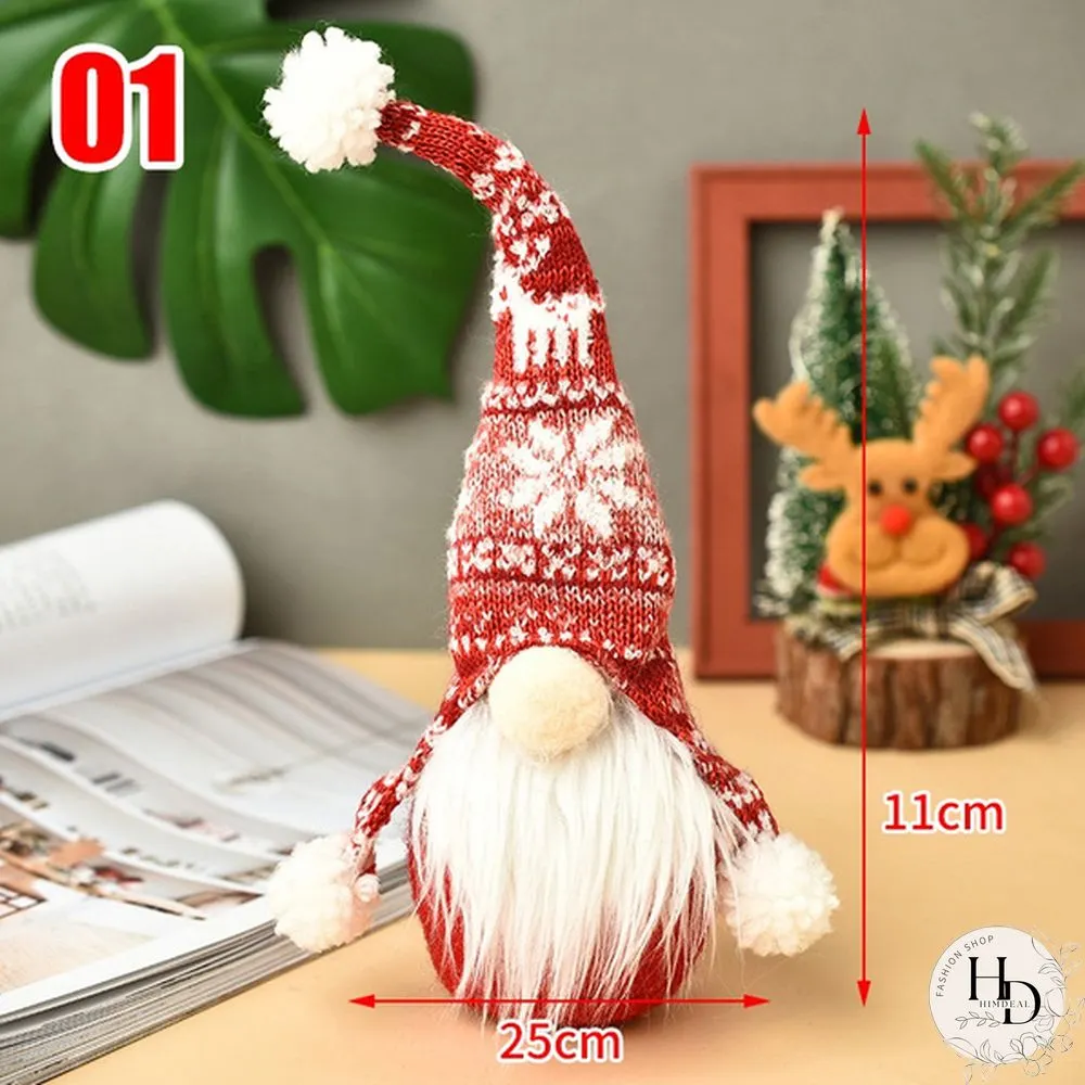 34Styles Swedish Tomte Dwarf Faceless Plush Doll Rudolph Gnomes Dwarf Santa Claus Elf Doll Ornaments