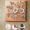DIY Pearl Painting Plum Bossom for Home Wall Decor with Frame(25x25cm)