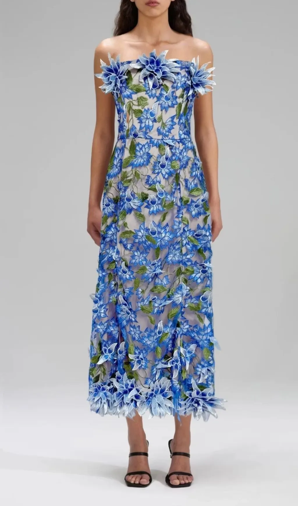 blossomandbloomgarden.com garden party formal dresses Hayes Bodice with Gathered Skirt in Garden Flora