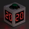 4 Sides Cube Timer with 1.4in Display Digital Countdown Stopwatch Timer 5-Level Brightness No Battery for Poker Casino Chess Tournament
