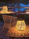 Solar Lantern Outdoor Hanging Lantern Light IP44 Waterproof with Handle for Yard