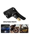 Bicycle Air Nozzle Brass Dual Head Adapter Converter Hose Adapter (Not Deflate)