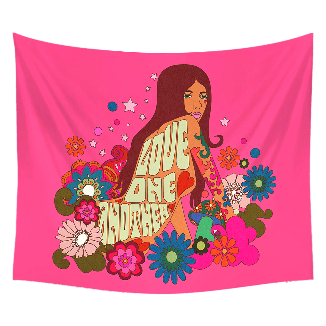 80S Vintage Wall Tapestry Hanging Decor for Girls Dorm Roon Decoration Rainbow INS Trippy Tapestry Psychedelic Wall Covering