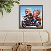 Couple Riding A Motorcycle-Full Round Diamond Painting 40*40CM