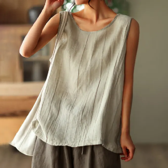 Solid Color Simple Sleeveless Tank Top