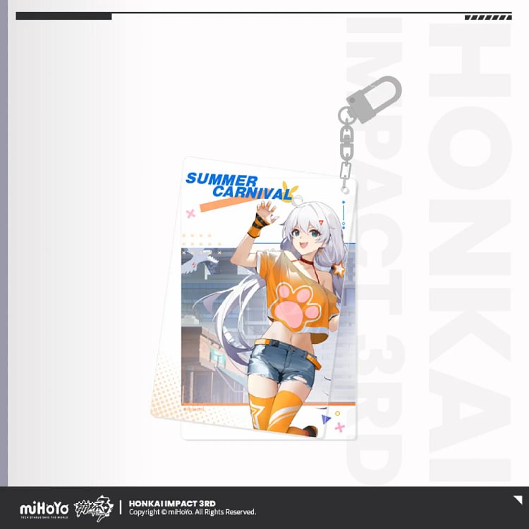 Honkai 3d Summer Carnival Series Keychains[Original Honkai Official Merchandise]