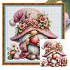 Strawberry Gnome - 11CT Stamped Cross Stitch - 45*45cm