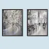 （2-Pack）Beautiful Street-Full Round Diamond Painting 30*40CM