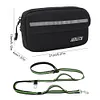 Dog Walking Waist Bag Adjustable Length Dual Handles Pet Supplies (Green)