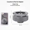 Cartridge Tank Adapter Aluminum Alloy Gas Tank Refill Adapter for Camping Picnic