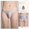 Men's semi-sheer opening briefs