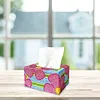 5D DIY Diamond Painting Handmade Crystal Square Tissue Box Kit (Flower)
