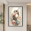 Flower Owl-11CT Stamped Cross Stitch 40*60cm(Big Size)