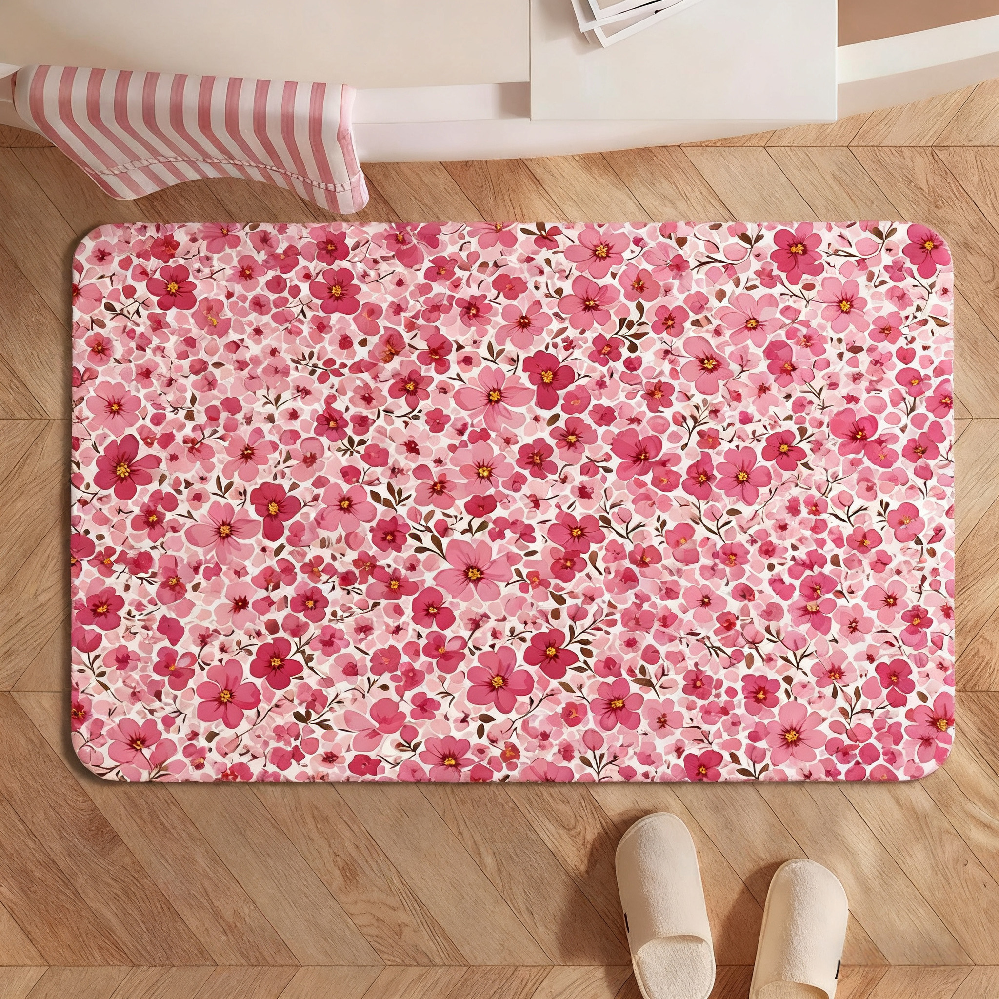 Romantic Cherry Blossom Doormat