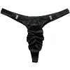 Men's Lingerie Gay Jockstrap Tanga Thong Men Shiny Ruched Pouch Panties G-string Thong