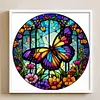 Butterfly - 14CT Counted Cross Stitch 40*40cm/15.75*15.75in(glass painting cross stitch)