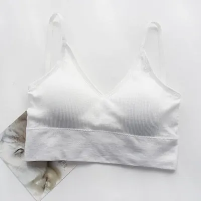 6 Colors Tank Crops Top for Women Underwear Soft Camisole Crop Tops Female Lingerie Camisole Fashion Tube Basic Wear Tanks