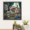 Diamond Painting -DIY Round Drill Elephant(40*40 CM)