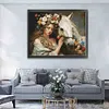(US Local)Girl Horse-11CT Stamped Cross Stitch Kit(74x61cm)