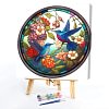 (Multi-Style)Flower Animal Glass Painting-Paint by Numbers Acrylic Painting 40*40CM