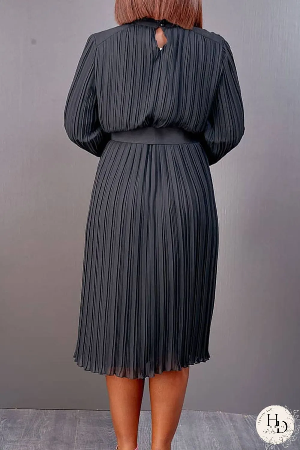 White Casual Solid Patchwork Fold With Belt O Neck Straight Dresses