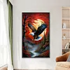 (Big Size)Eagle - 11CT Stamped Cross Stitch - 40*65cm - Animal