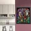 （Big Size)Owl Glass Painting-Paint by Numbers Acrylic Painting 50*60CM