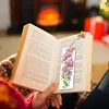3Pcs Special Shape Flowers 5D DIY Diamond Painting Bookmark with Pendants