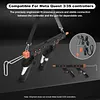 VR Gun Stock Compatible for Meta Quest 3S/3 Accessories VR Controller Stock Rifle Adapter with Shoulder Strap Enhance Real Feeling and Stability