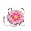 6pcs DIY Anti Slip Flower Coasters Stackable Creative for Tabletop Protection