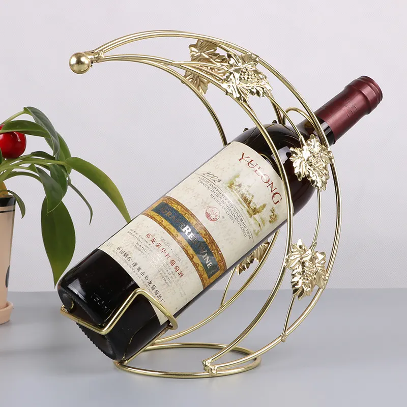 Athvotar Style Wine Cabinet Red Wine Rack Furnishings European Wine Shelf Bar KTV Iron Red Wine Display Rack
