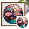 (Counted/Stamped) Flamingo - 18CT Cross Stitch 20*20cm/7.87*7.87in