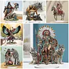 5D DIY Special Shape Diamond Painting Desk Ornament Indian Decor Kit