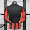 2025-2026 Long Sleeve Player Version AC Milan Home Football Shirt 1:1 Thai Quality