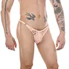 Men's Lace Thong Sexy Low Rise T-back G-string with Adjustable Stretch Waistband Comfortable Men's Thong Underwear